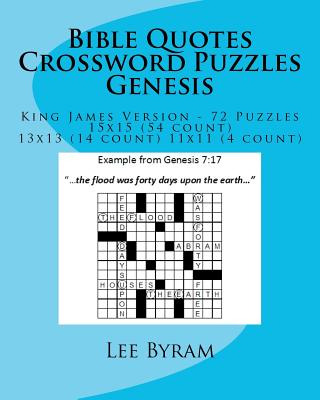 Libro Bible Quotes Crossword Puzzles - Genesis - Byram, Lee