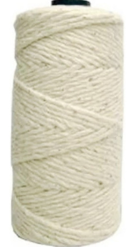 Barbante De Algodão 08 Fio De 4mm 8/4 Cru 60g