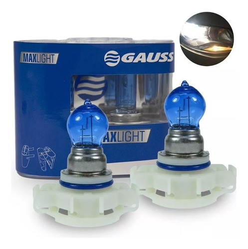 Kit Lâmpadas Automotivas Gauss H16 Super Branca 24w - 12v