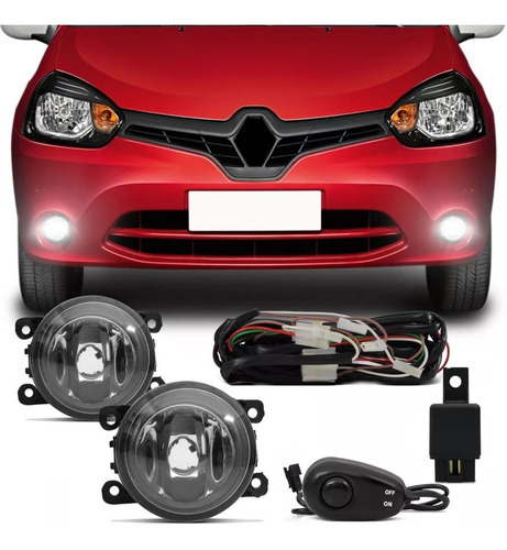 Kit Farol Milha Clio 2013 2014 2015 2016 Neblina