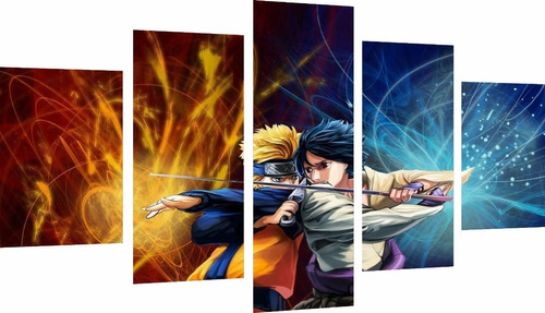 Naruto Cuadros Murales En Madera De 60 X 100 Envío Gratis