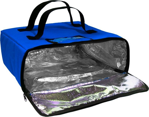 Imagem 3 de 3 de Bolsa Térmica Quadrada Bag Delivery Pizza Embalagem Até 52cm