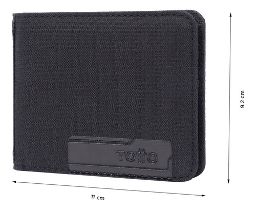 Billetera Falangero Con Rfid Blocker Negra Totto