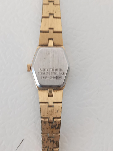 Reloj Lorus Quartz Vintage Para Dama Dorado (Usado)