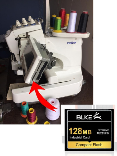 Cartão De Memoria 128mb Cf Para Brother Pr600 +adaptador Usb