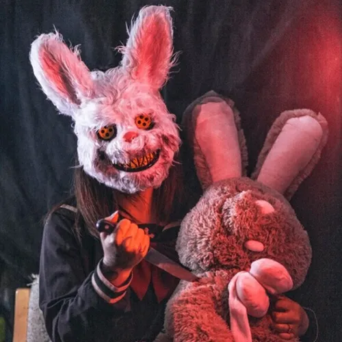 Máscara Hecha A Mano, Máscara De Cosplay De Terror Con Oso C