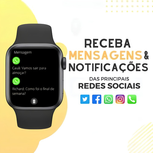 Smartwatch S8 Ultra Compativel Com iPhone E Android Nfc