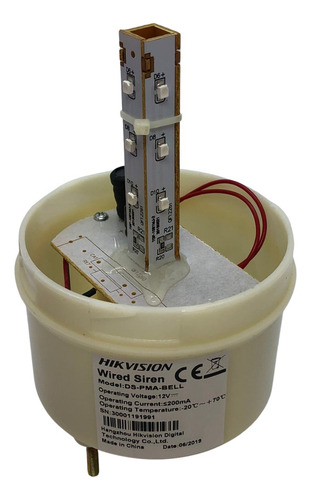 Sirena Y Estrobo Hikvision Ds-pma-bell Cableada Convencional