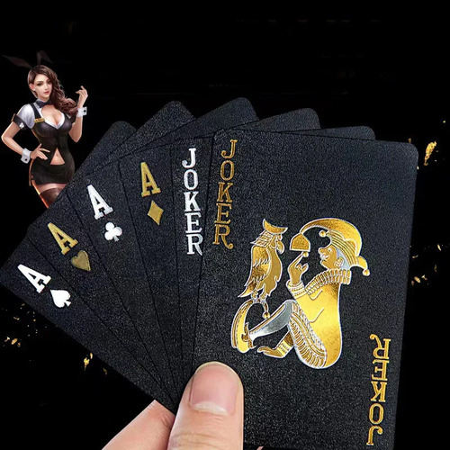 Cartas De Póquer De Casino Con Letras Impermeables De 2 Unid