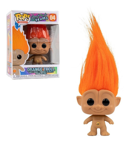 Funko Pop Orange Troll #02 Good Luck Trolls Buena Suerte