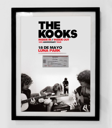 Cuadro The Kooks 2022 Porta Entrada 30x40 Vinilo Lp 2