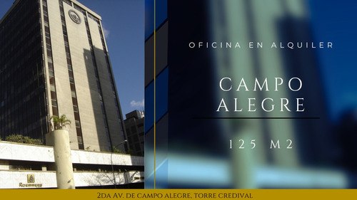 Oficina En Alquiler Campo Alegre 125m2 