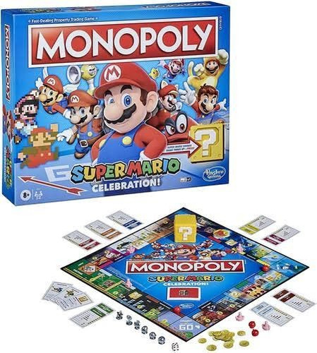 Imagen 1 de 2 de Monopolio Monopoly Gamer Super Mario Celebración - Hasbro 