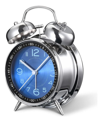 Kameishi Loud Alarm Clock For Heavy Sleepers Adults, Retro 4
