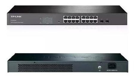 Switch Tp-link Tl-sg2216 Rack 16 Puertos Giga + 2 Sfp