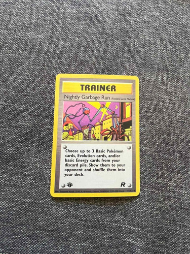 Pokemon Tcg Tarjeta, Trainer Nightly Garbage Run, 1997