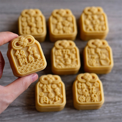 (a) Sellos Patrón De Amuleto De La Suerte Molde For Pastel