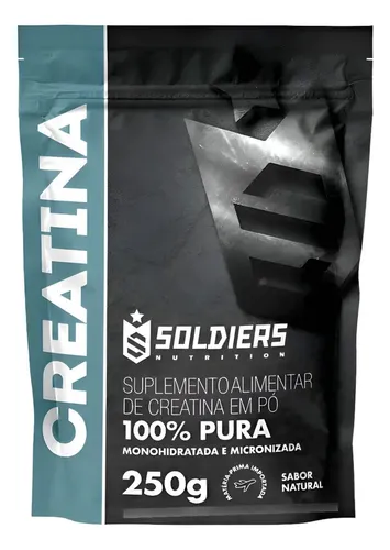 Creatina Monohidratada 250g Soldiers Nutrition 100% Pura Importad...