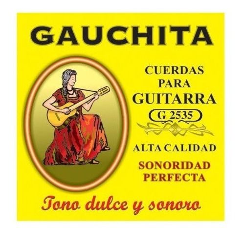 Encordado Gauchita Guitarra Clasica Criolla Dmmusica