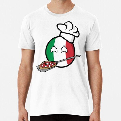 Remera Polandball - Italia Haciendo Pizza Algodon Premium 