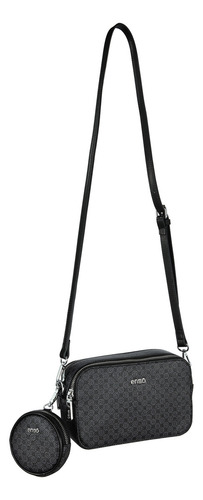 Bolsa Crossbody Enso Mujer Eb25503cbmb Monograma Negro