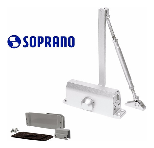 Mola Aérea Soprano A530 F4 Para Portas De Vidro Kit Completo