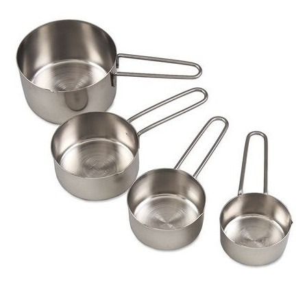 Imagen 2 de 2 de Juego De 4 Tazas De Medida