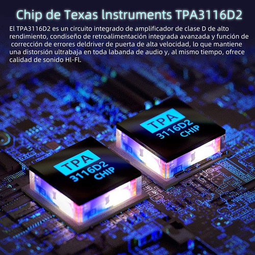 Amplificador Fosi Audio Bluetooth Bt30d 2.1 Estéreo Ti Chip
