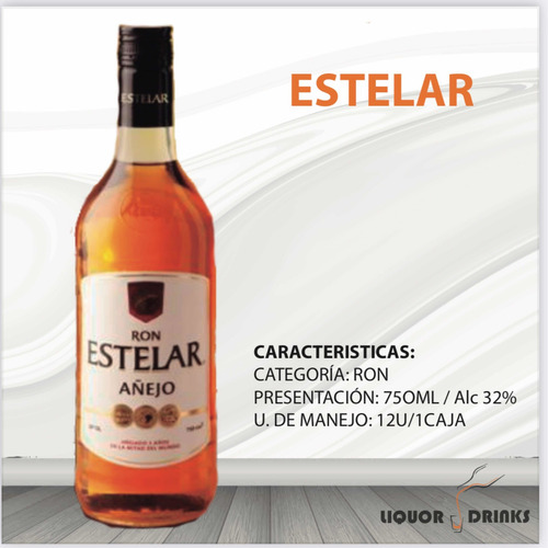 Ron Estelar 750 Incluye Vaso