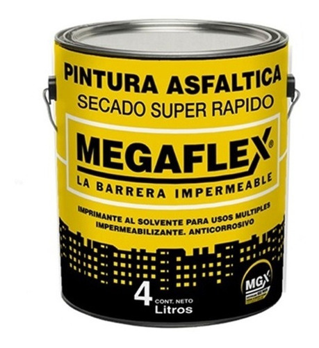 Pintura Asfaltica X 4kg Megaflex (solv)(pa4)