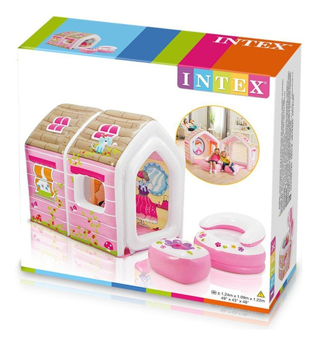 Casita Inflable De Princesa Para Nenas 124x109x122cm Intex 