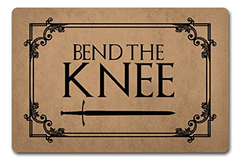 Felpudo Zqh Welcomedoor Mat Bend The Knee Game Of Thrones Do
