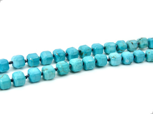 Collar Turquesa Titanio 18k By Thiago Turcott® Square Mixto
