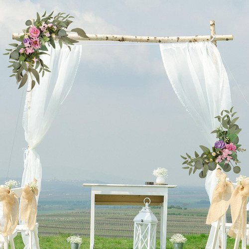 Centro De Mesa Artificial Con Forma De Arco De Boda, 2 Pieza