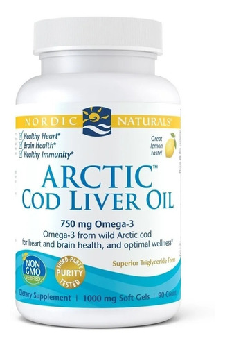 Nordic Naturals - Artic Cod Liver Oil (bacalao) Sabor Limón