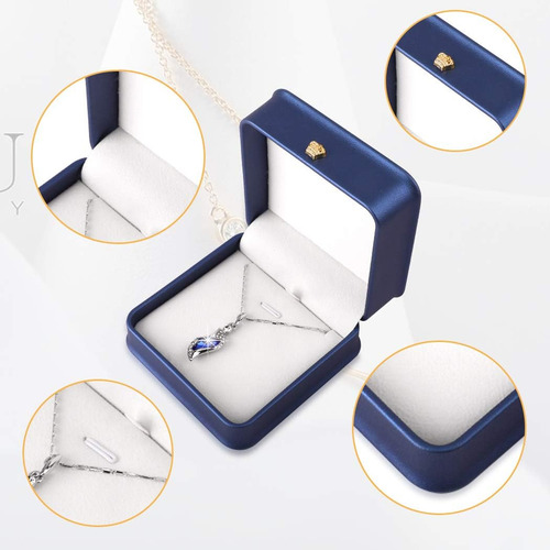 Isuperb Juego De 2 Cajas Para Colgantes De Collares, Pulsera