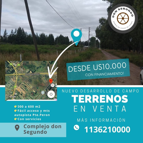Excelentes Lotes De 300 A 600 Mts - Zona Rural - Corredor Verde Canning San Vicente - Oportunidad Financiamiento Directo!