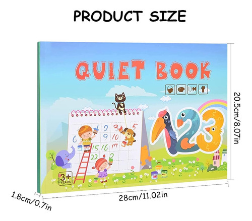 Xd M Montessori Quiet Book Aprendizaje Temprano Para Niños