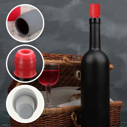 Sellador De Botellas De Vino Con Corcho De Vino Reutilizable