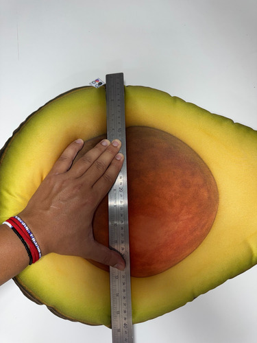 Cojín De Aguacate Almohada Realista Y Suave Negro Liso