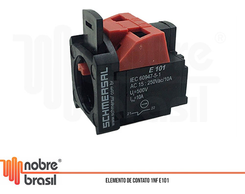 Elemento Bloco De Contato 1nf E101 Ace Schmersal Atl