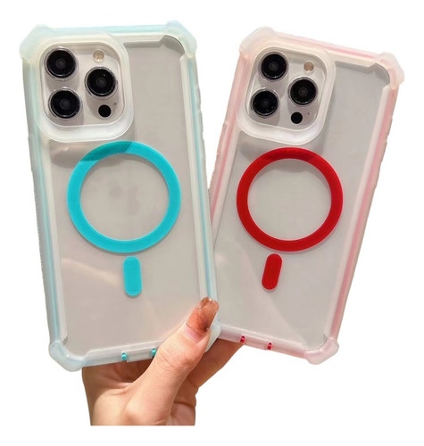 Funda Para iPhone Uso Rudo Defender 2 En 1 Con Magsafe