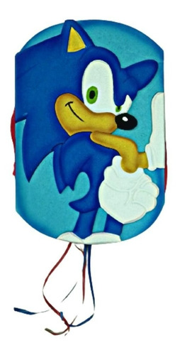 Piñata Artesanal En Telgopor Con Relieve Sonic