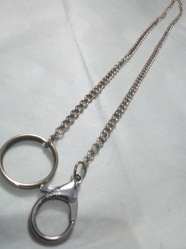 Cadena Antigua, Reloj Bolsillo, Llavero 90cm Imperdible (Usado)
