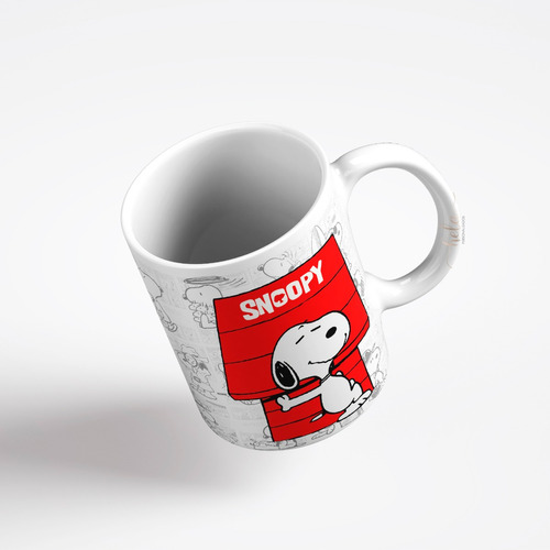 Caneca Snoopy Coleção Cerâmica Branca Decorativa *rdc/sno006