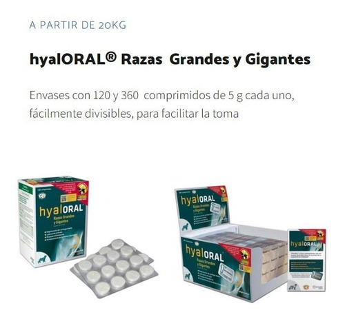 Hyaloral Razas Grandes Y Gigantes 120comp