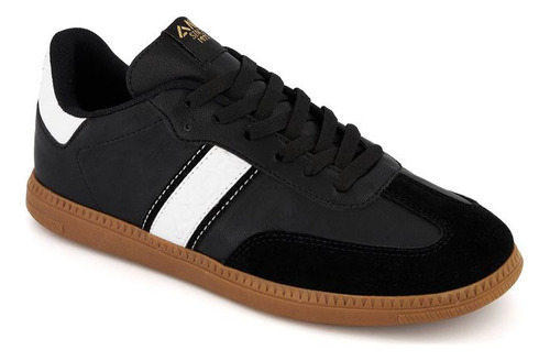 Zapato Tenis X67520pr Suela Ligera Agujetas Niñas Logo Negro