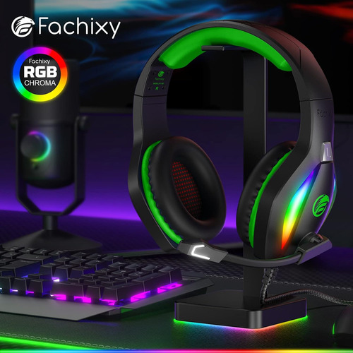 Auriculares Gamer Fachixy Rgb Con Microfono