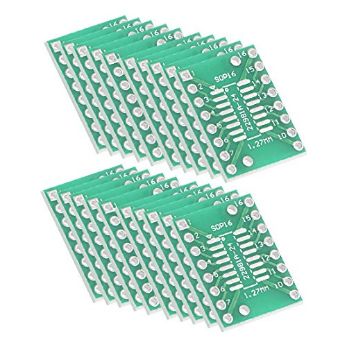 Adaptador De Pcb Ssop 16pin 0.65 / Sop 16pin 1.27 Dip D...