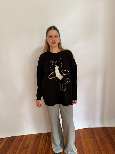 Sweater Kitty Para Mujer Gran Divina - Otoño/invierno